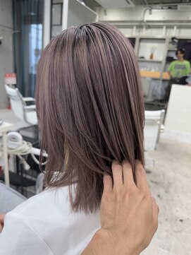 ディジョン(Dijon) 韓国顔まわりレイヤーカットグレージュオリーブベージュブラウン