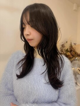 顔まわり　レイヤーカット