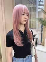 グロウ 渋谷(grow)&nbsp;ペールピンク　レイヤーカット