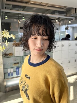 ブランコトレス 鏡島(BLANCO tres) レイヤーボブ/ボブパーマ/レイヤーパーマ/顔周り