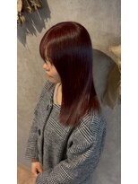 パーミル ヘア クマモト(permille ‰ hair Kumamoto)&nbsp;ワインレッド×うる艶