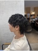 ツイストスパイラルパーマメンズカットメンズパーマメンズウルフ