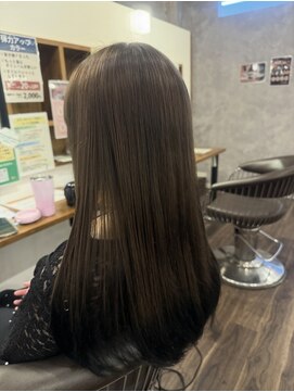 リーフ 福岡宇美店(LeaF) 透明感オリーブベージュ
