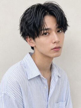 クオリス 赤塚店(QUALIS) ニュアンスパーマ×ツーブロ◎爽やかビジネスショート20代30代