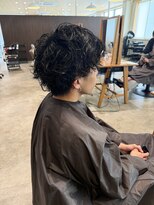 ビスポーク(BESPOKE)&nbsp;色気メンズパーマ波巻きパーママッシュウルフツーブロ
