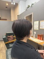 エニー 四条大宮(aNy) 大人っぽい艶のあるラベンダーカラーのくびれショート