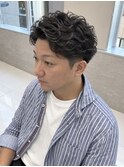 立体感フェザーパーマ