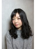 【coma中野】濡れた様な質感の暗髪ロング×ショートバング