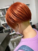ディーカヘアーセンダイ(Di KA HAIR sendai)&nbsp;ハンサムショート/マッシュ/オレンジ/暖色系カラー