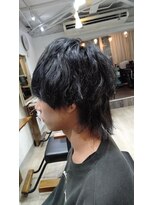 バトヘアー 渋谷本店(bat hair) ニュアンスパーマネイビーシルバー