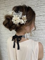 オーシャン(Ocean)&nbsp;[OCEAN Hair&Life藤原純] 低めのお団子アレンジ☆