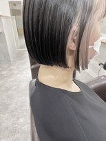 ソイ コンク 下北沢(soi conc)&nbsp;ミニボブ＿インナーカラー＿きりっぱなしボブ