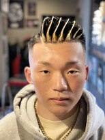 バーバー スタジオ ラフテル(Barber Studio RAFTEL)&nbsp;メッシュフロントパートスタイル