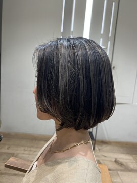 クローゼット 新宿(closet) 外ハネボブ/ペールベージュ[髪質改善/ヘッドスパ白髪染め/新宿】