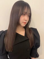 ベイルーム(BAYROOM by HONEY omotesando)&nbsp;大人可愛い20代30代姫カットさらさらロング×ミルクグレージュ