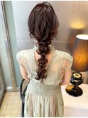 編みおろしヘアセット