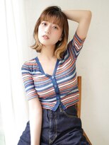 ラフィス ヘアー リノ 三宮店(La fith hair lino)&nbsp;【La fith】前髪インナーカラー×外ハネボブ