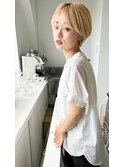 ワイドバングマッシュショート
