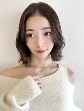 サンド ミュウ 横浜店(sand mieu) オリーブベージュ/韓国/レイヤーカット/ボブ/顔周り/前髪/横浜