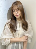 リジェール 鶴舞店&nbsp;抜け感ロング/シルキーベージュ/ラフウェーブ/外国人風/鶴舞