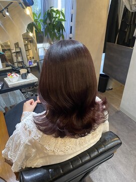 ルモ(Lumo) 【MIHO】ブリーチなしピンクラベンダー×ミディアム