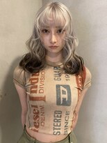 ペレ 梅田(PELE)&nbsp;前髪/アンブレラカラー/こなれミディ/イメチェン/ウェーブパーマ