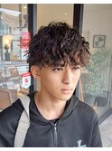 縦落ちツイストスパイラルパーマ