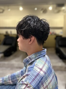 ソイクフ 四条大宮店(SOY-KUFU) 【soy-kufu】MEN'S HAIRベリーショートアッシュブラック