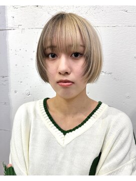 マーケット(MARKET) ベージュ×ローライト×ミニボブ