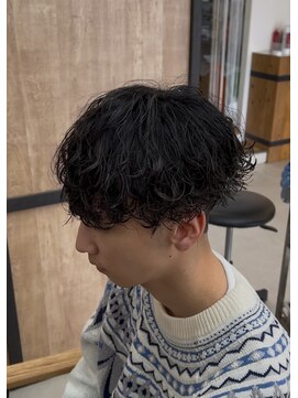 メンズギフト(men's GIFT) 刈り上げツーブロック波巻きスパイラルパーマメンズマッシュ