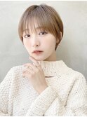 大人ショート黒髪マッシュショートハンサムショート前髪長め