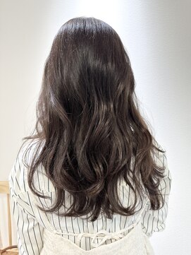 シルエット 美容室 【ブリーチなし】韓国風ニュアンスカラー