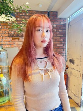 ボコカ(bococa) サーモンピンクベージュオレンジケアブリーチ向ヶ丘遊園登戸生田