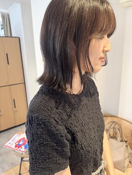 エンタリティリット(entality lit) 《#rinaボブ》大人気!ぷつっとミディ×顔まわりレイヤー