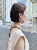 大人小顔効果◎ミニボブワンレン×シースルー丸みシルエット
