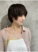 丸みショートシースルーバングくびれショートボブミニボブ