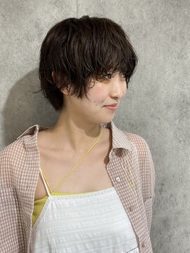 エアー 青山(AIR) 丸みショートシースルーバングくびれショートボブミニボブ