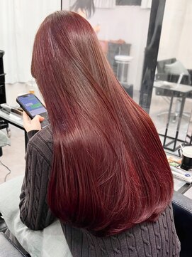 エル バイ アンキシム(elu by AHNKISM) 韓国風レイヤーカット髪質改善縮毛矯正似合わせ心斎橋