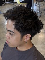 ルーメン 岐阜(ROOO MEN)&nbsp;メンズスパイキーショートカットツイストスパイラルパーマ