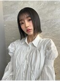 髪質改善縮毛矯正レイヤーカット顔周り前髪韓国ミニウルフ/池袋2