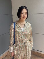 ヘアーアイストゥーレ(HAIR ICI TRE)&nbsp;ぷつっとボブ顔まわりレイヤーダークカラー