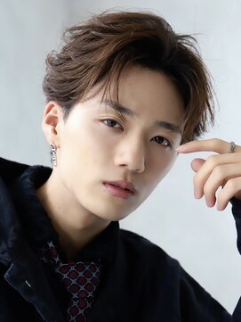 ルーシー 渋谷(LUCEY) センターパートフェザーパーマシャドウパーマメンズパーマ