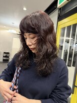 ナービス(NARVIS)&nbsp;似合わせデザインパーマ/透明感ブラウンアッシュベージュ