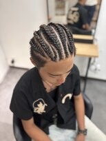 ヌーク 押上店(NooK)&nbsp;地毛デザインコーンロウ/コーンロウ/特殊ヘア/メンズ