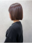 【切りっぱなしボブ】ボブ/立川/縮毛矯正/髪質改善/ストレート