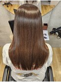 髪質改善カラー×セミロング