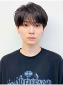 夏カラー黒髪ショートカット×大人韓国風ニュアンスマッシュ