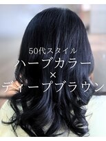 オランジュ美容室 【セミロング】ハーブカラー/オーガニックカラー/50代/大船