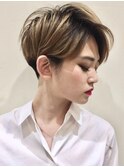 ハンサムベリーショート/ケアブリーチ/刈り上げヘア/大人クール