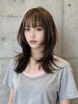 エイチ ウルフカット 大阪梅田(811)&nbsp;くるみちゃんヘアベリーショートマッシュウルフミディアムボブ
